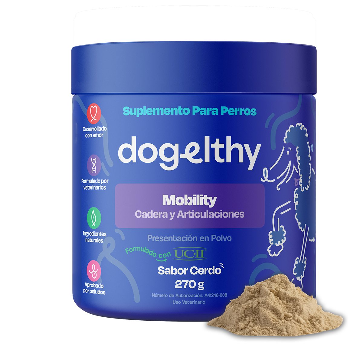 Suplemento para Articulaciones de Perros (Sabor=Cerdo)