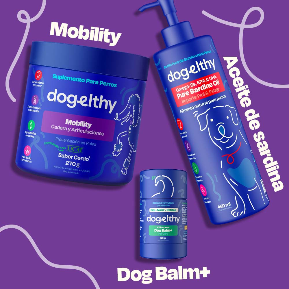 Kit para Articulaciones con Aceite de Sardina para Perros (Sabor=Cerdo)