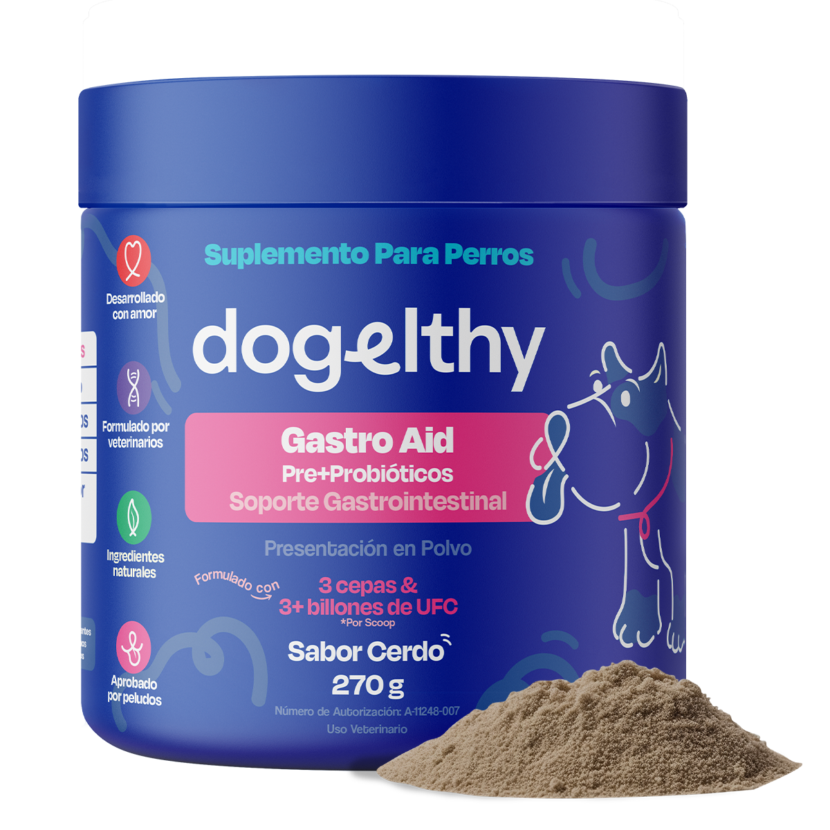 Probióticos para Perros (Sabor=Cerdo)