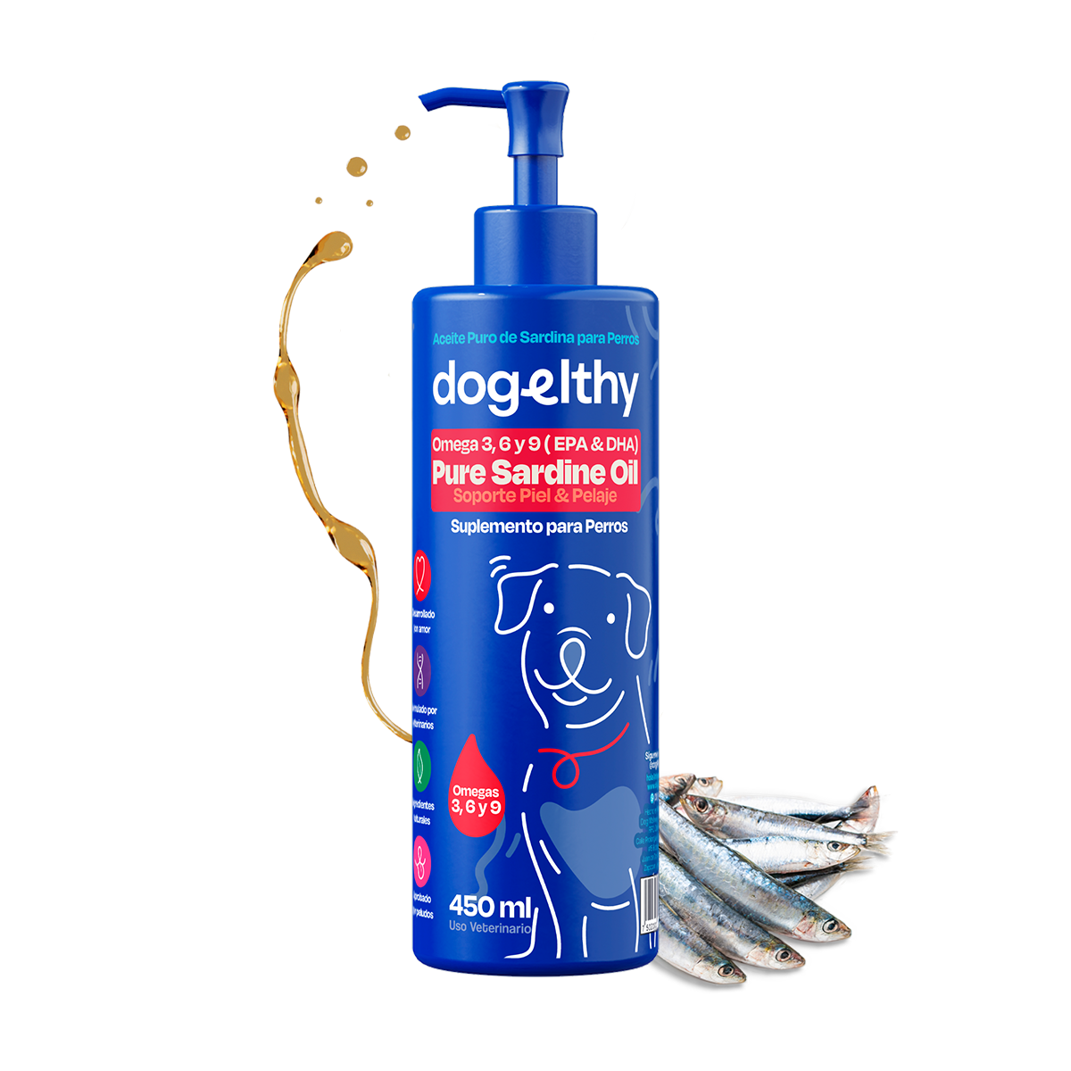 Aceite de Sardina para Perro - Pure Sardine Oil