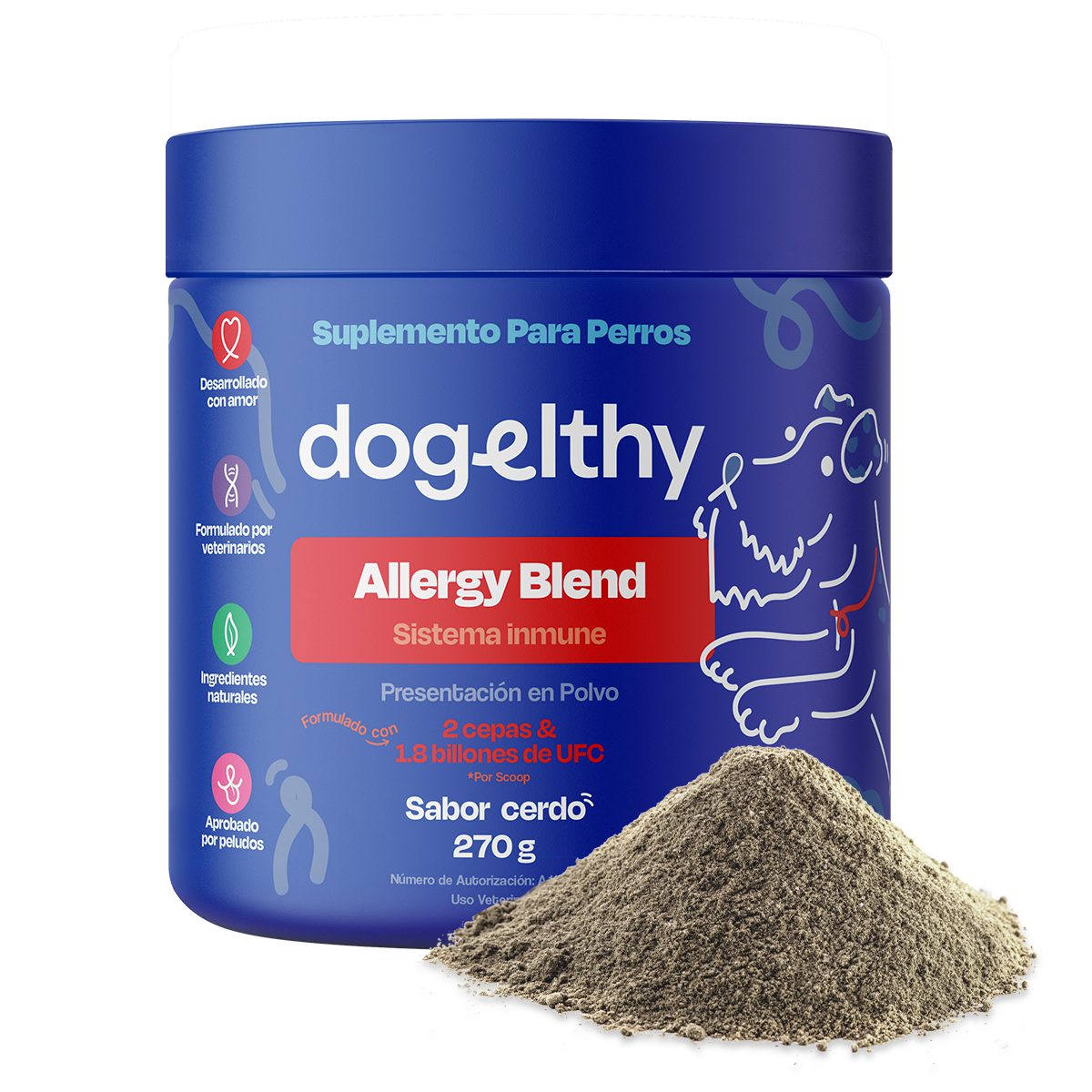 Suplemento para Alergias De Perro - Allergy Blend