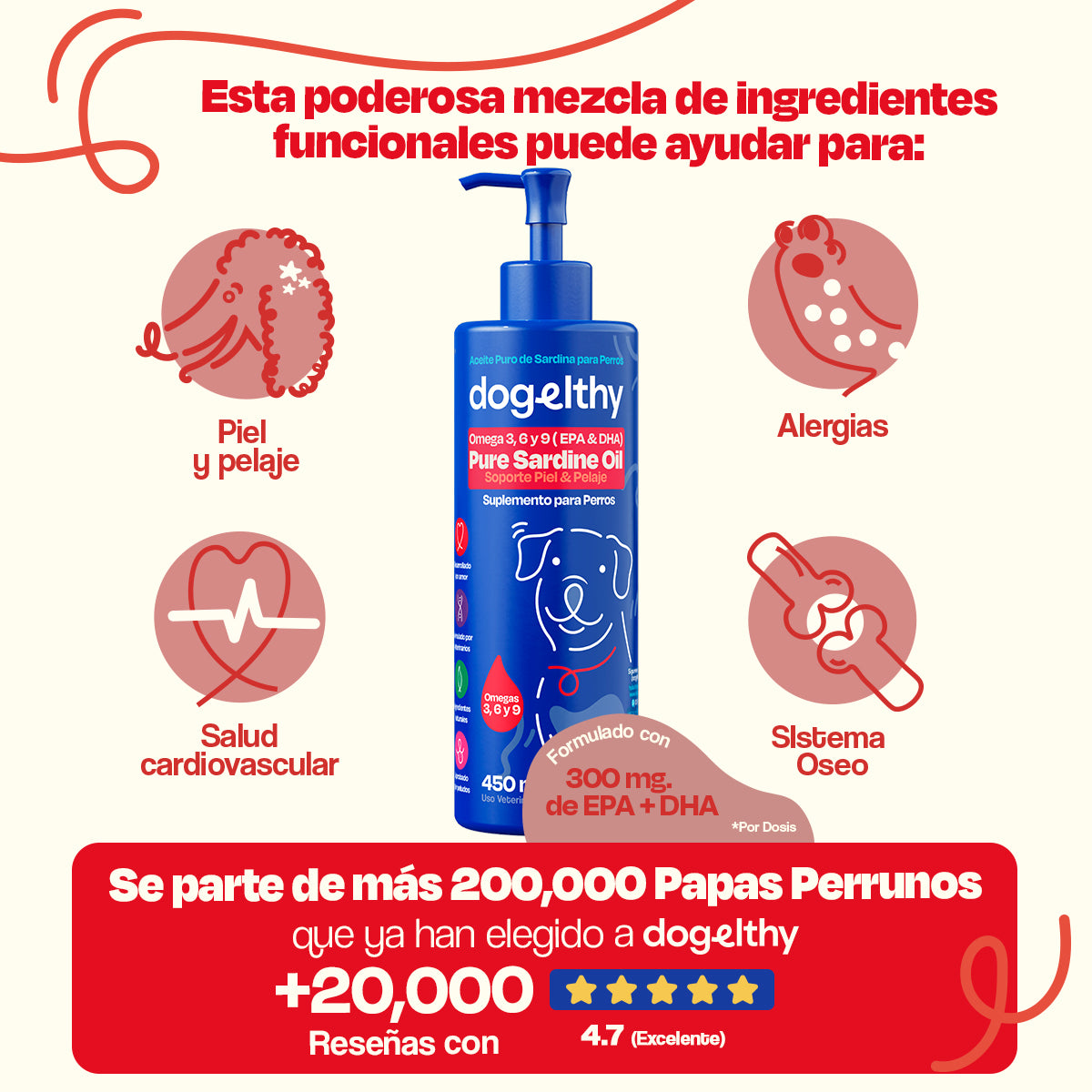 Aceite de Sardina para Perro - Pure Sardine Oil