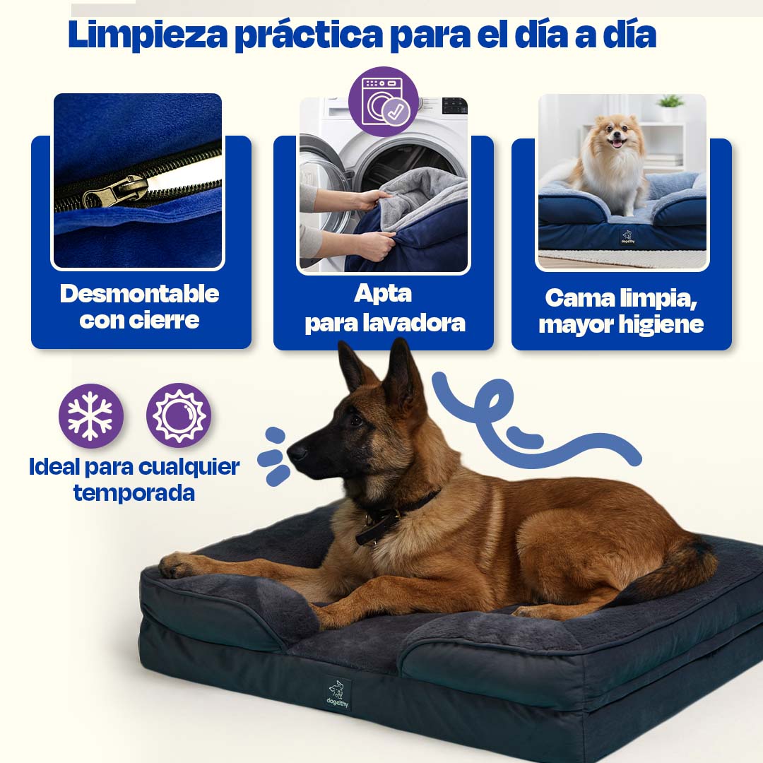 Cama Ortopédica para perros de Memory Foam para la Salud Articular