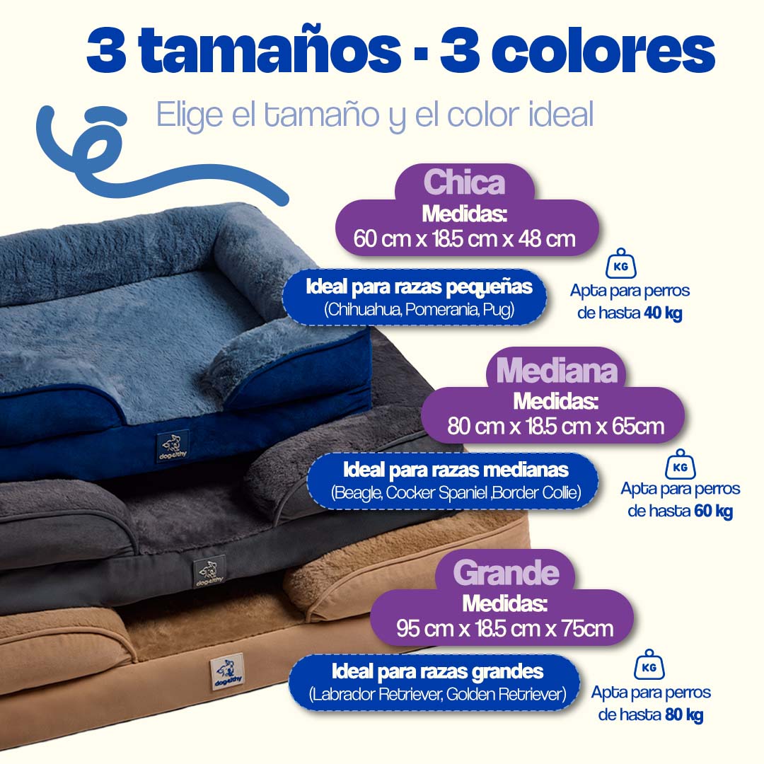 Cama Ortopédica para perros de Memory Foam para la Salud Articular