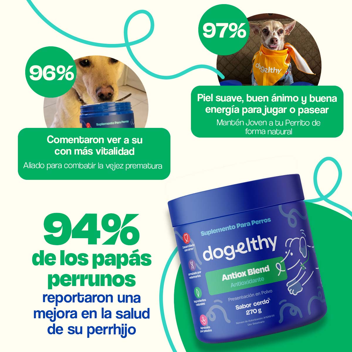 Antioxidante para Perros - Antiox Blend