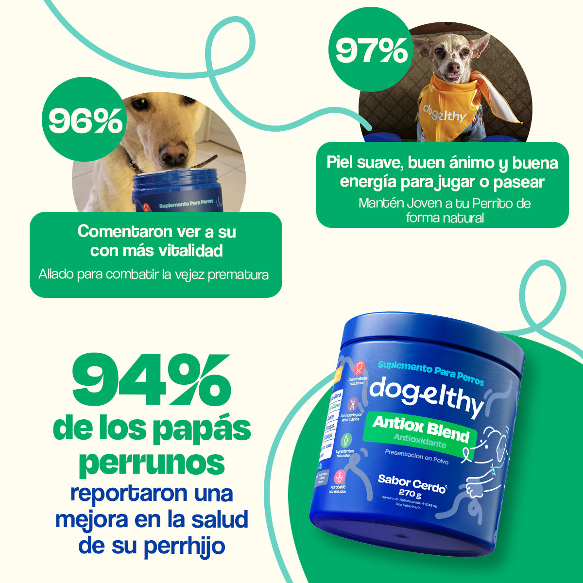 Antioxidante para Perros - Antiox Blend