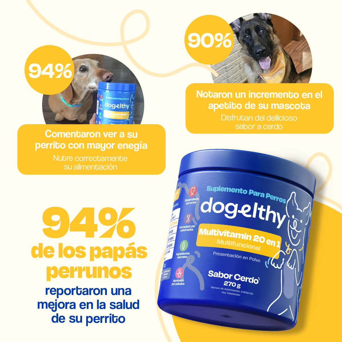 Multivitaminico para Perro - Multivitamin 20 en 1