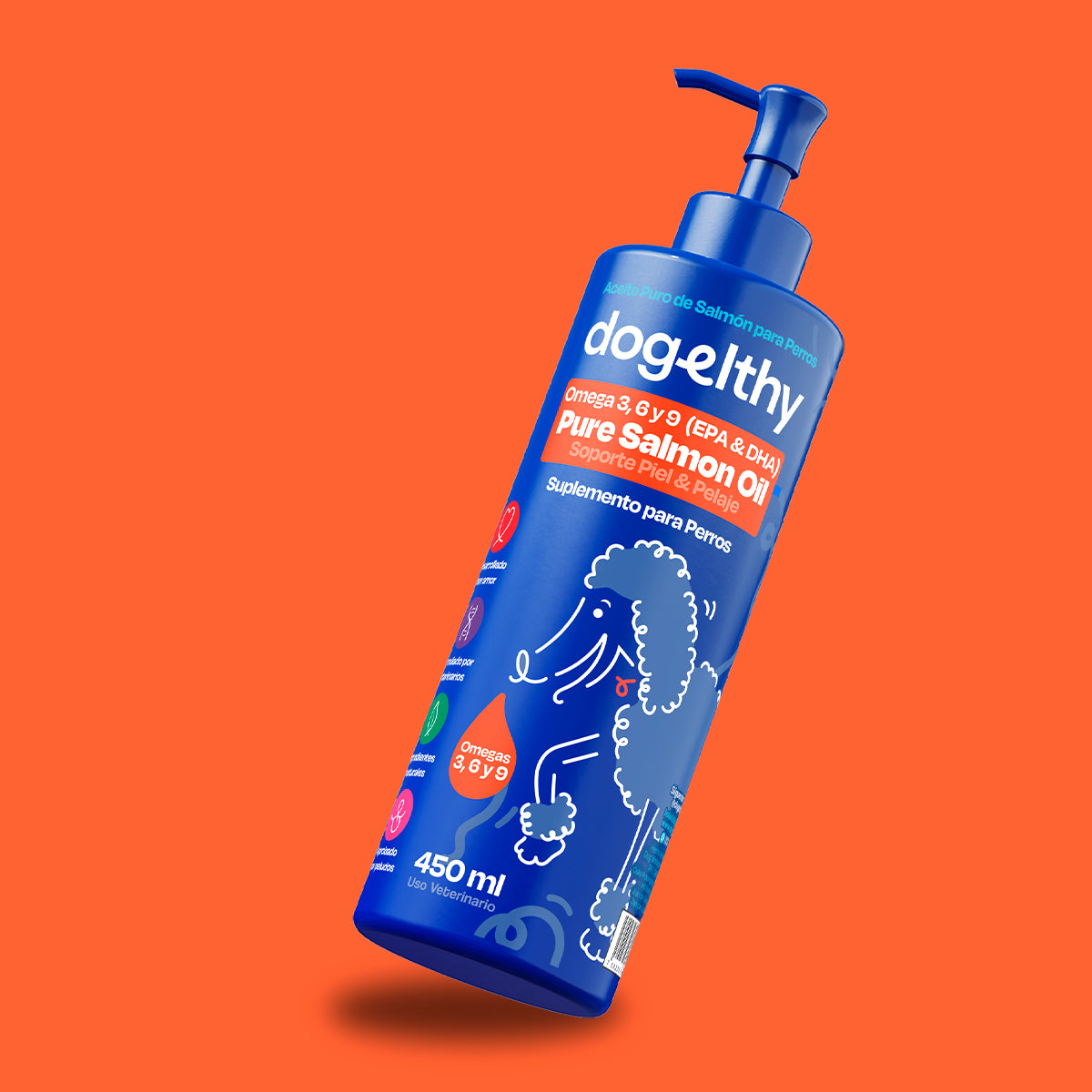 Aceite de Salmón para Perros (Tamaño=450 ml)