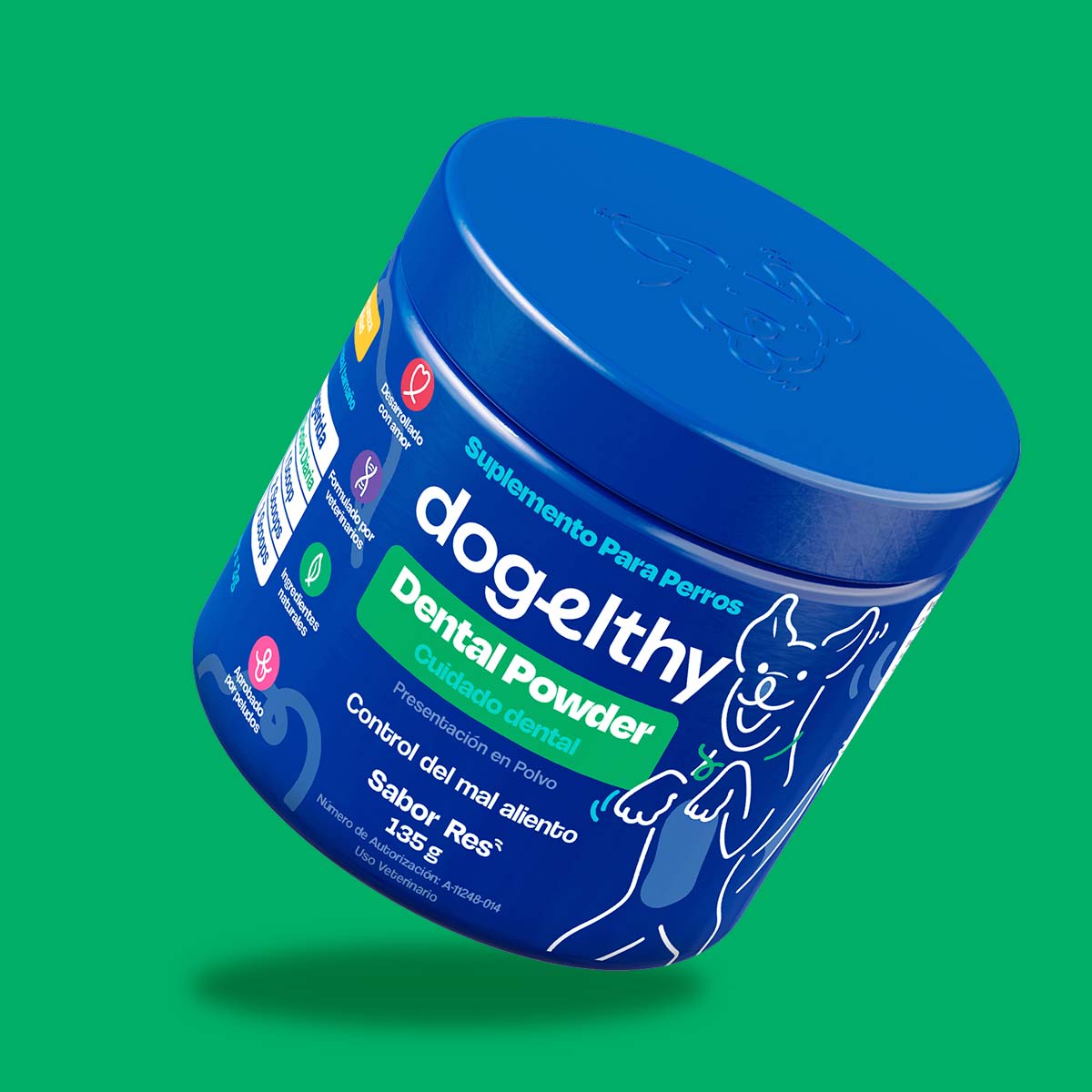 Suplemento para Mal Aliento de Perro (Tamaño=135 gr)