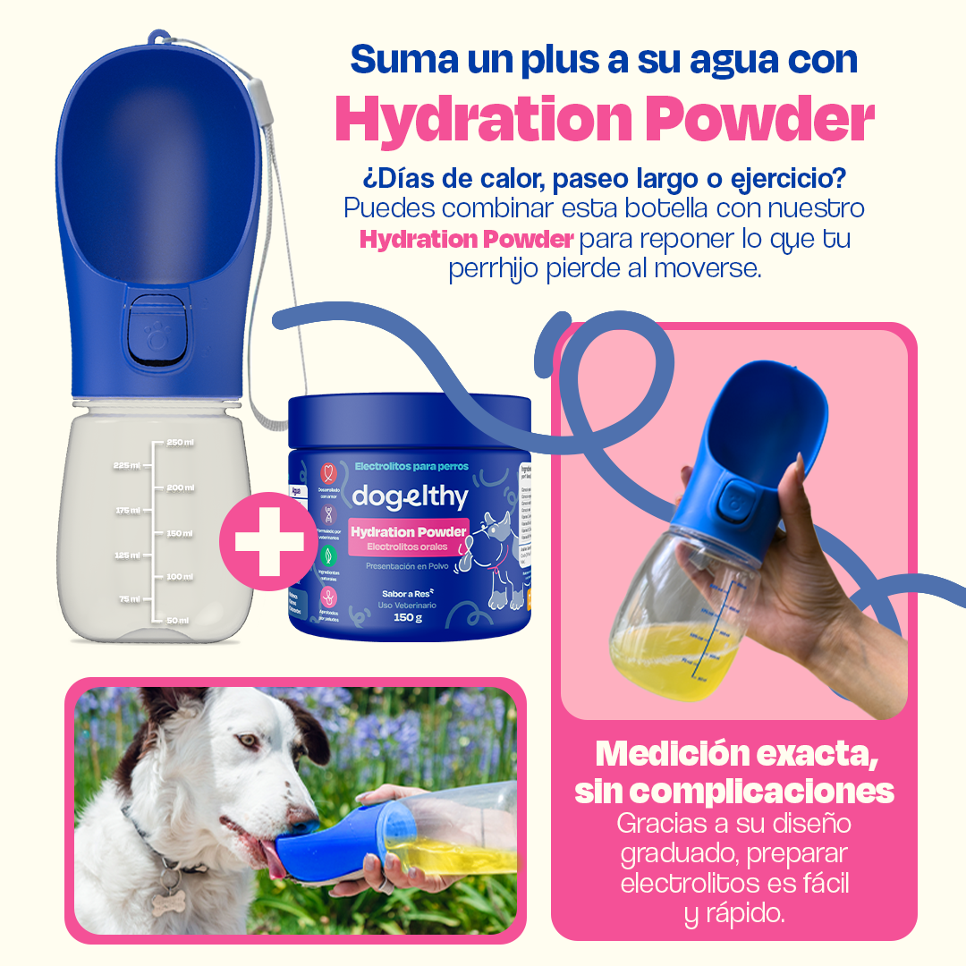 Termo para Perro - Bebedero de agua Portátil 250 ml
