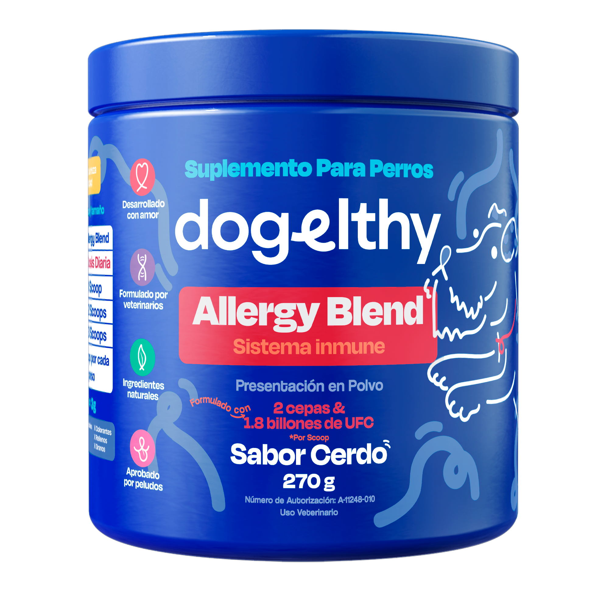Suplemento para Alergias De Perro - Allergy Blend