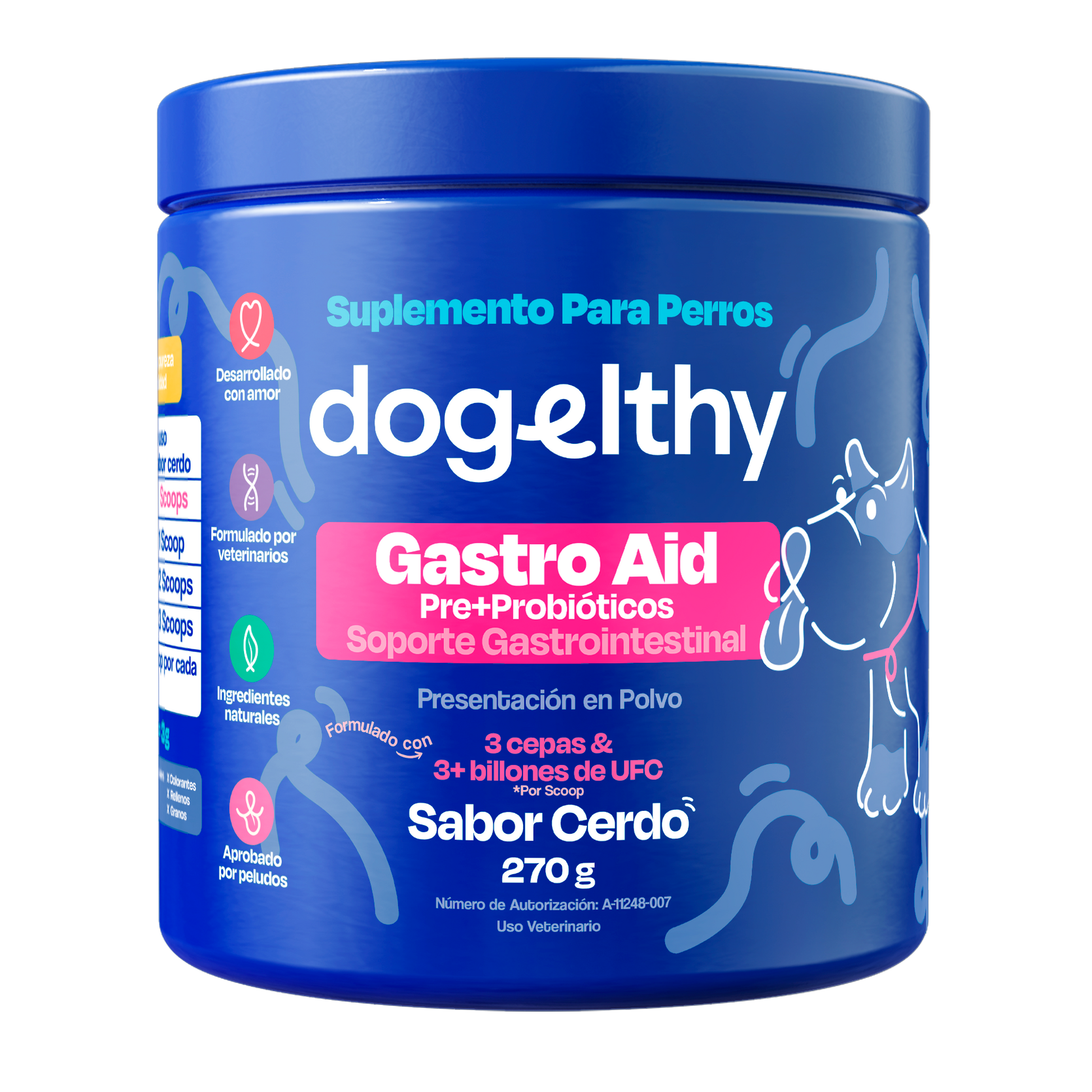 Probióticos para Perros (Sabor=Cerdo)