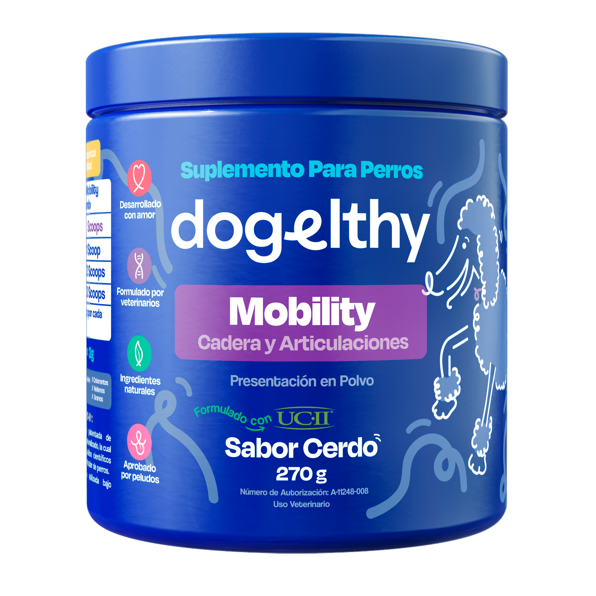 Suplemento para Articulaciones de Perros (Sabor=Cerdo)
