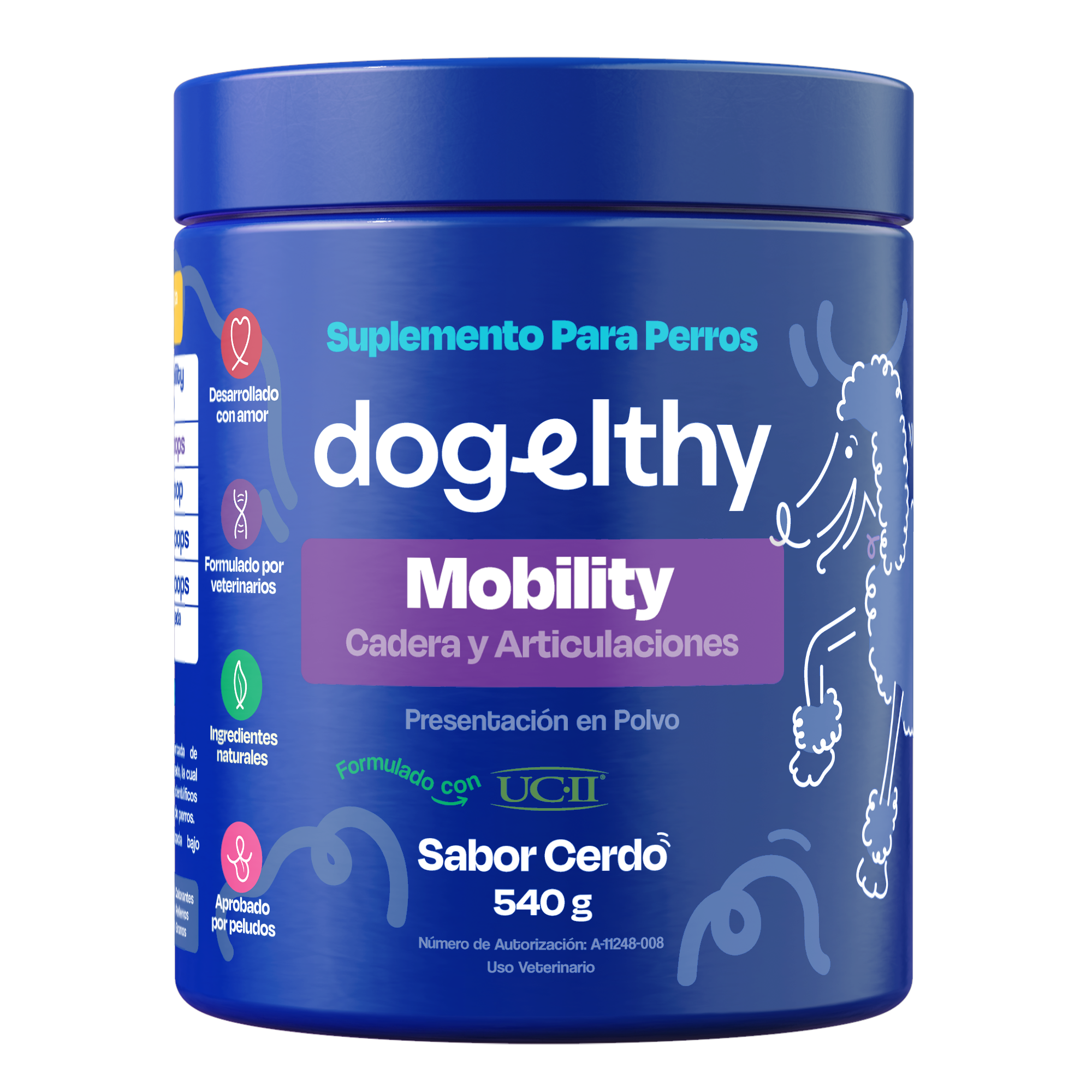 Suplemento para Articulaciones de Perros (Tamaño=549 gr Sabor=Cerdo)