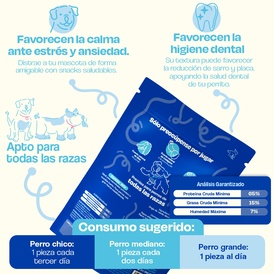 Orejas de Cerdo Deshidratadas