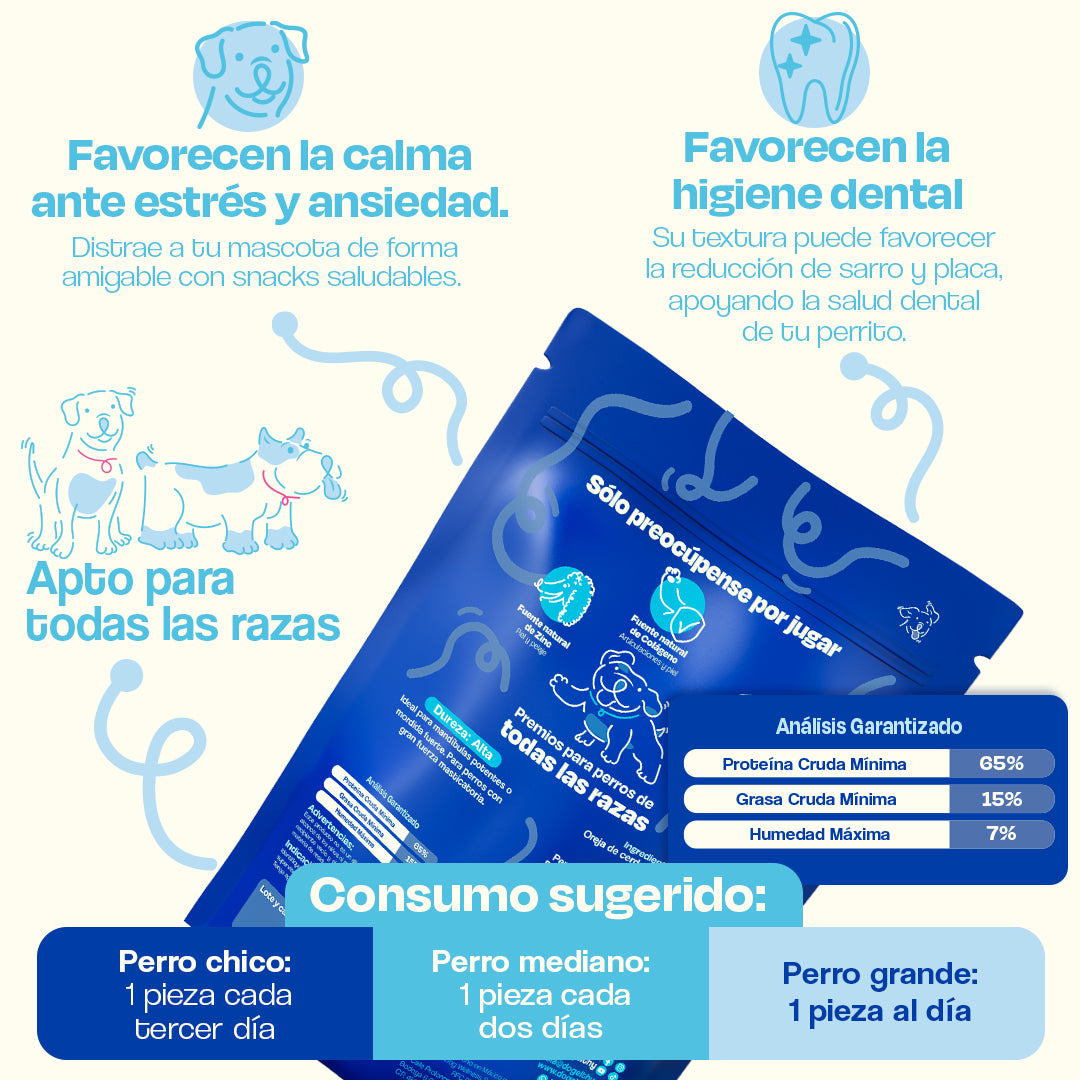 Orejas de Cerdo Deshidratadas