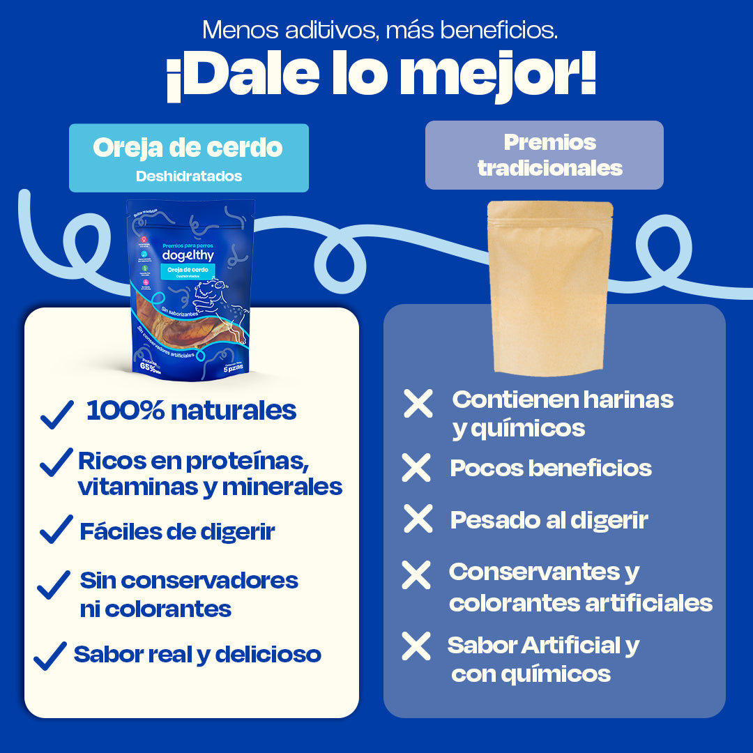 Orejas de Cerdo Deshidratadas (Tamaño=5 Piezas)