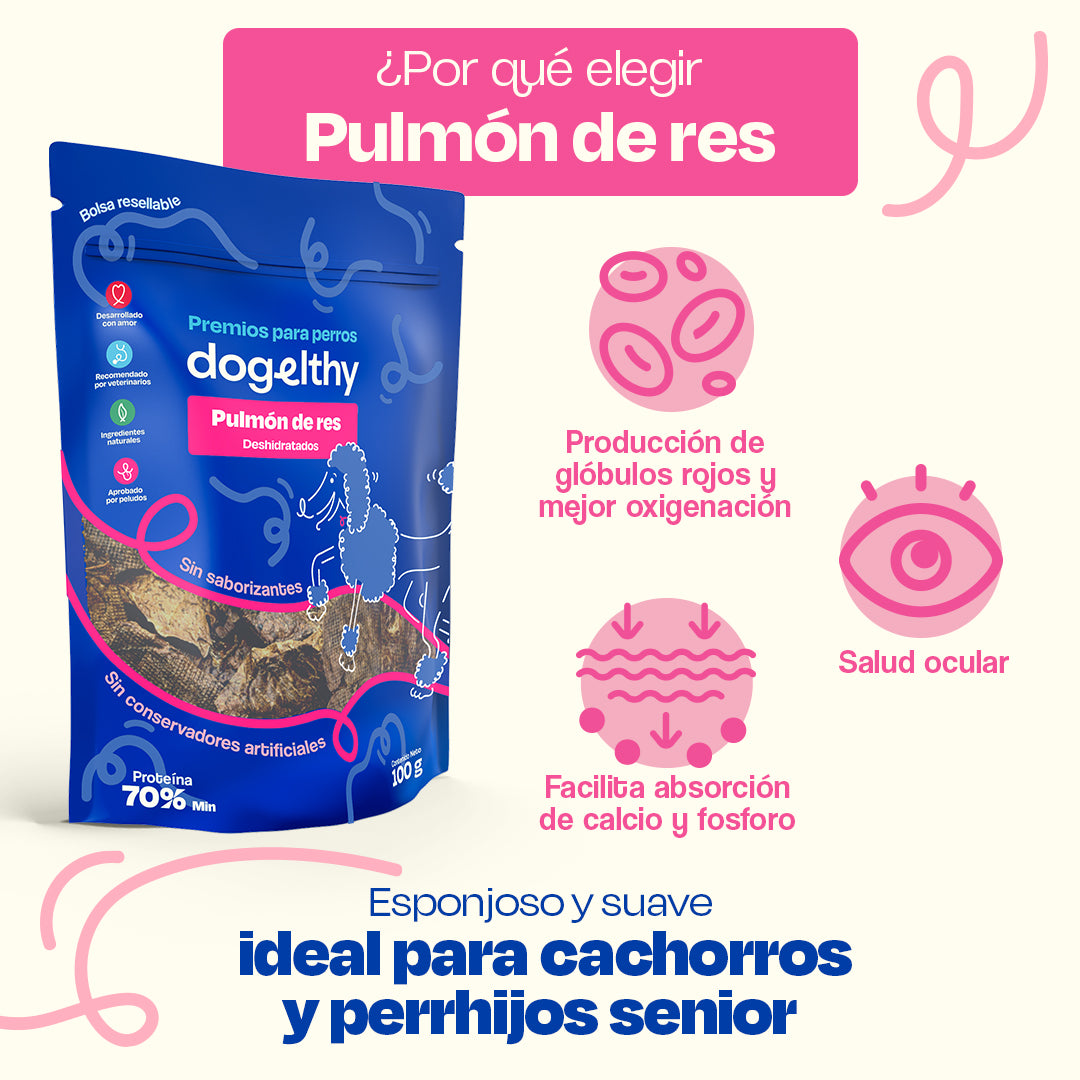 Pulmón de Res Deshidratado