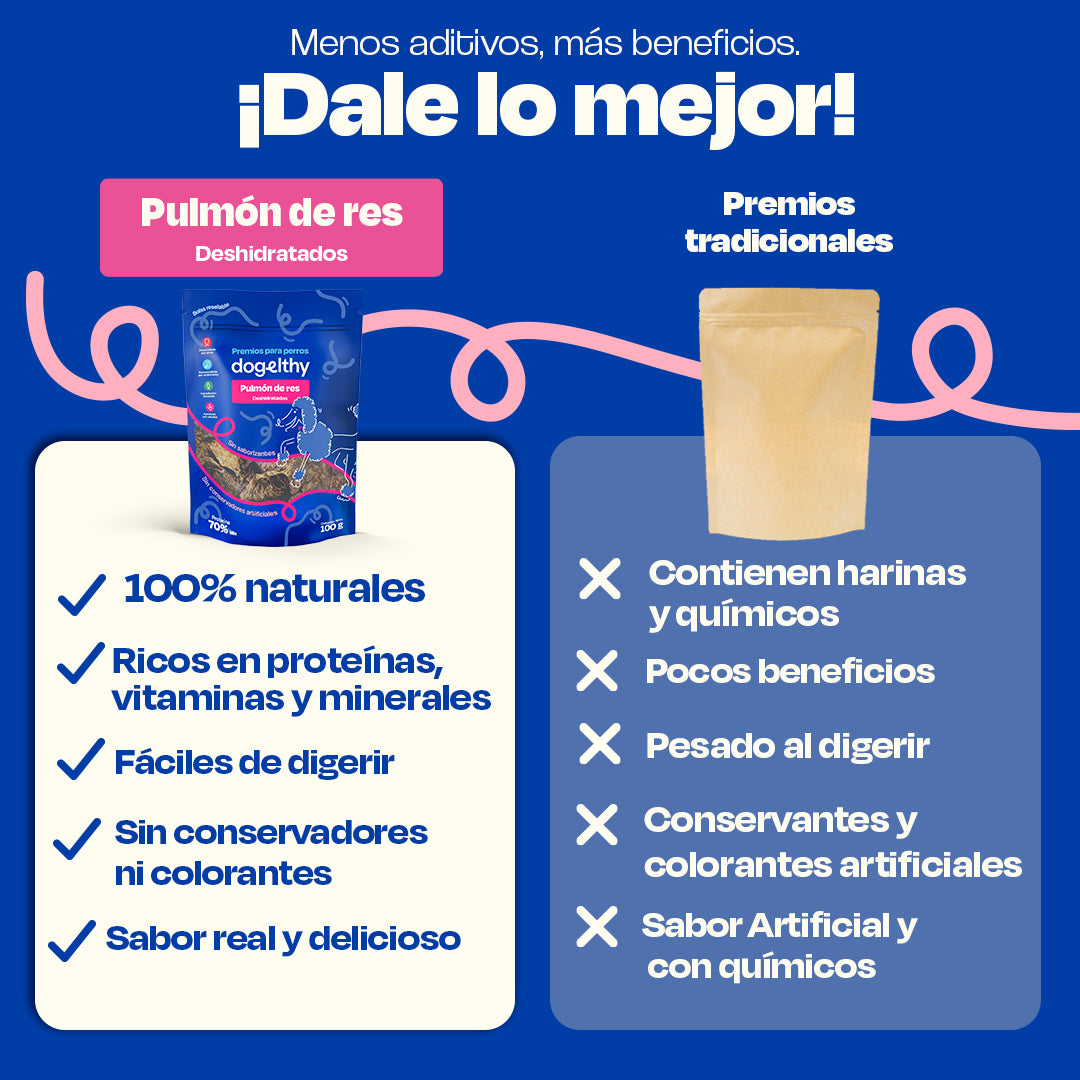 Pulmón de Res Deshidratado