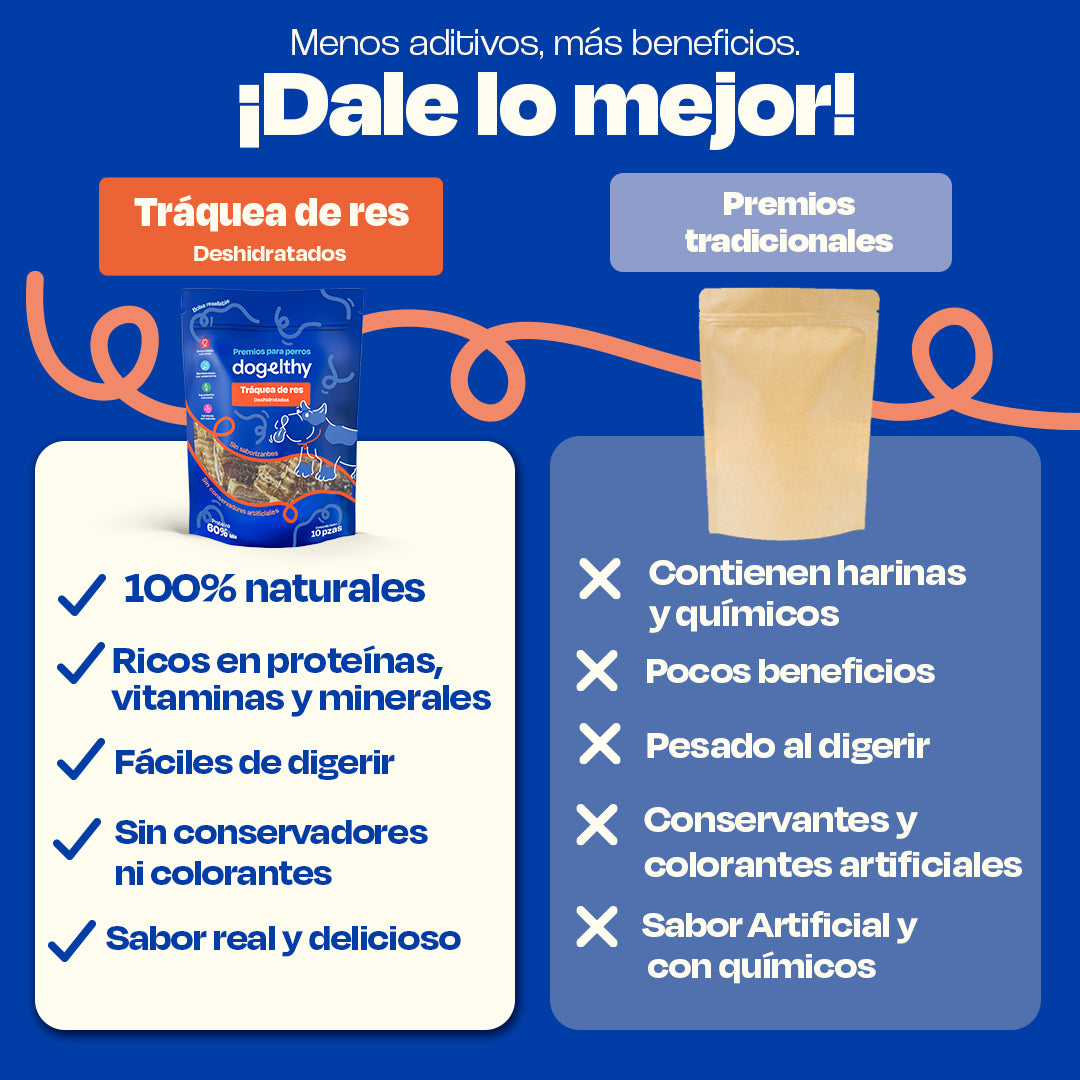 Tráquea de Res Deshidratada