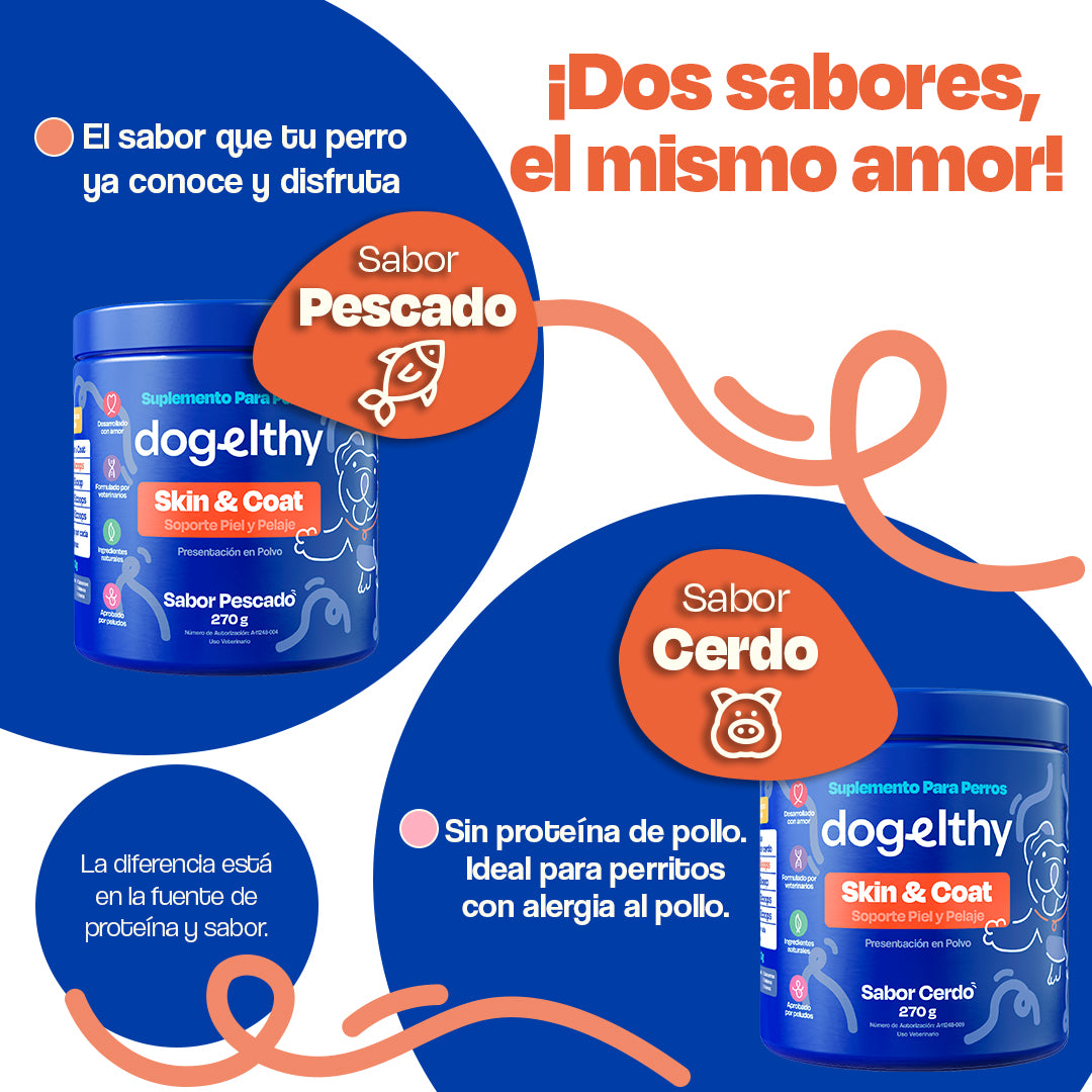 Suplemento para Pelaje y Piel de Perro - Skin and Coat