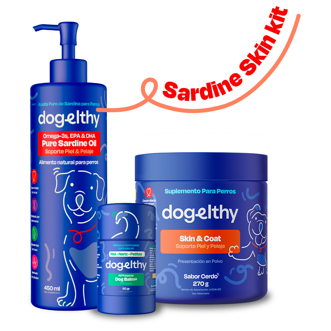 Kit de Omega 3 de Sardina sabor Cerdo para Perros