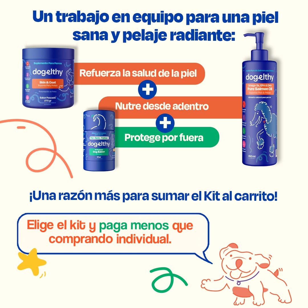 Kit de Omega 3 para Perros - Skin Kit