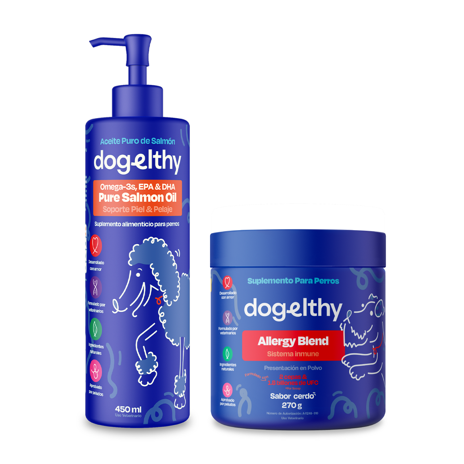 Kit de Allergy Blend + Pure Salmon Oil