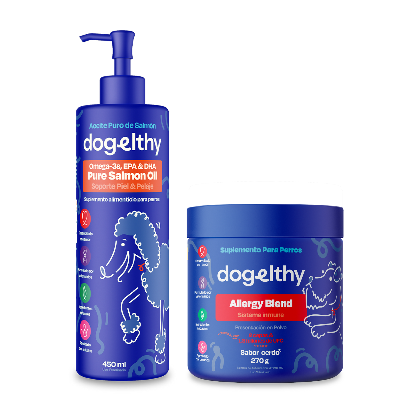 Kit de Allergy Blend + Pure Salmon Oil