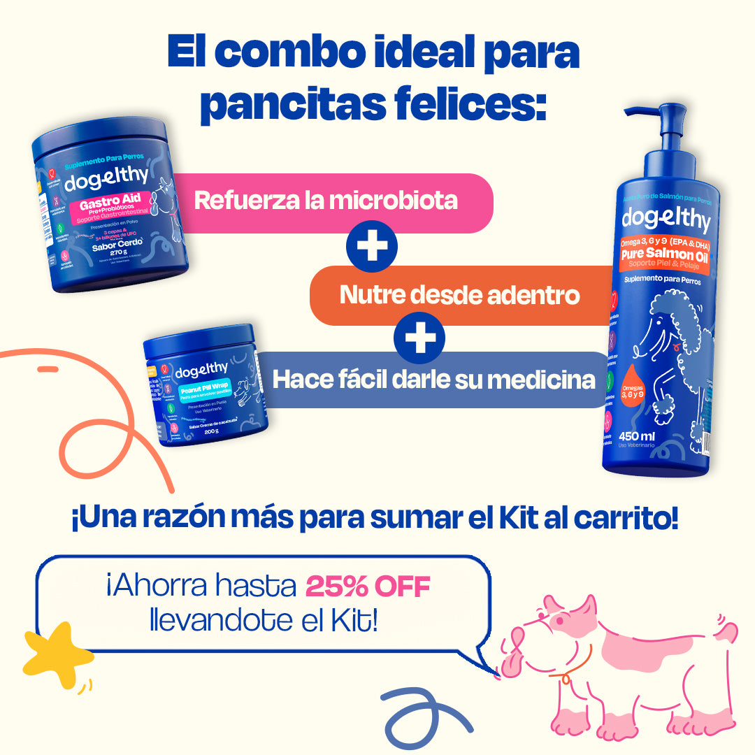 Kit Sistema Digestivo para Perros (Sabor=Cerdo)