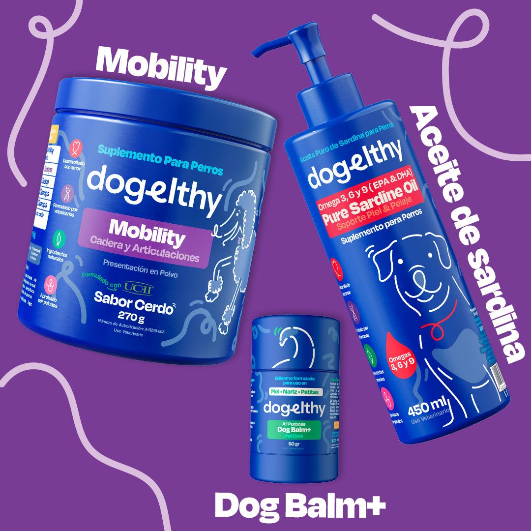 Kit para Articulaciones con Aceite de Sardina para Perros (Sabor=Cerdo)