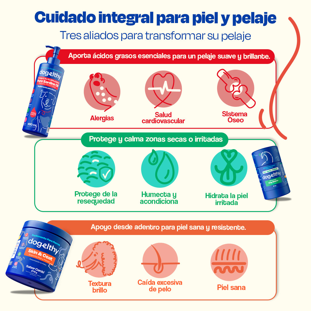 Kit de Omega 3 de Sardina para Perros (Sabor=Cerdo)