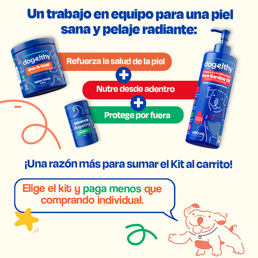 Kit de Omega 3 de Sardina para Perros (Sabor=Cerdo)