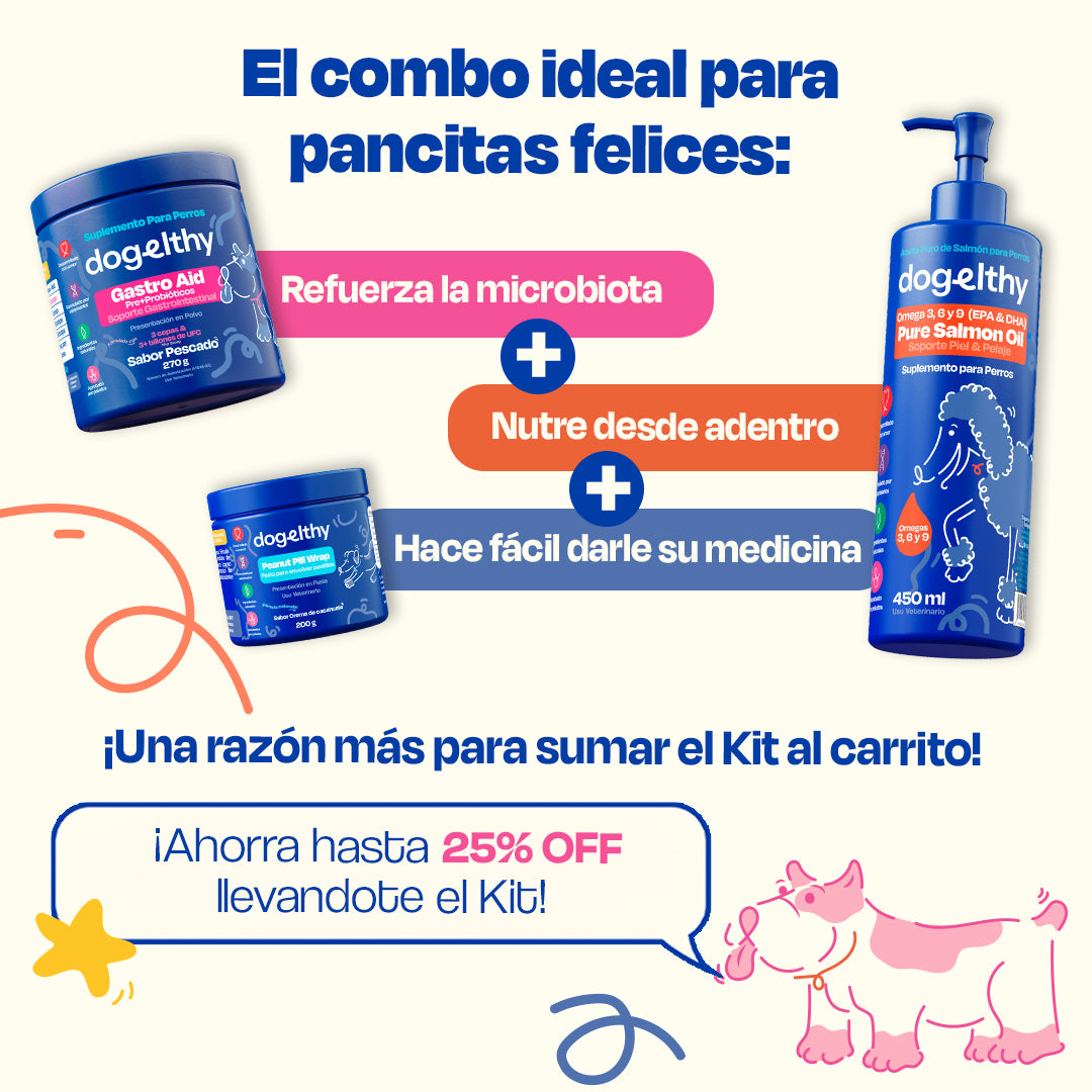 Kit Sistema Digestivo para Perros (Sabor=Pescado)