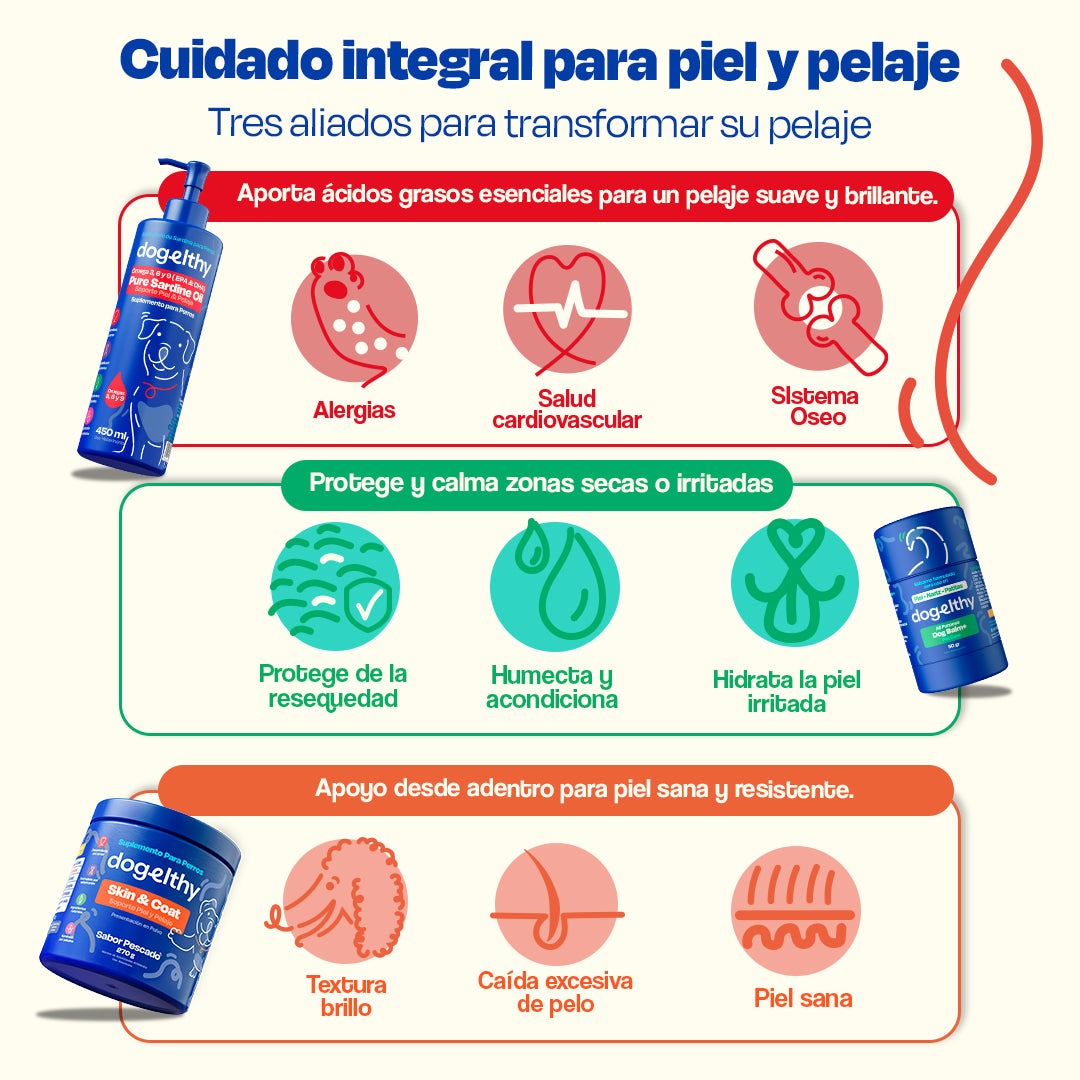 Kit de Omega 3 de Sardina para Perros (Sabor=Pescado)