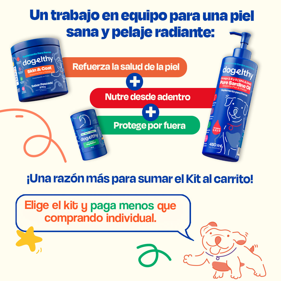 Kit de Omega 3 de Sardina para Perros (Sabor=Pescado)