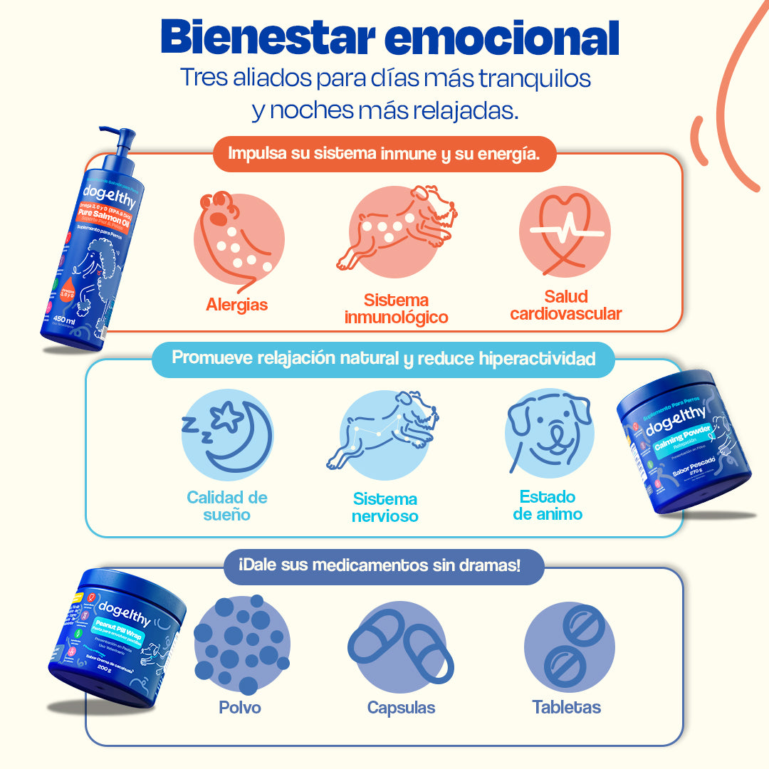 Kit Relajante para Perros (Sabor=Pescado)
