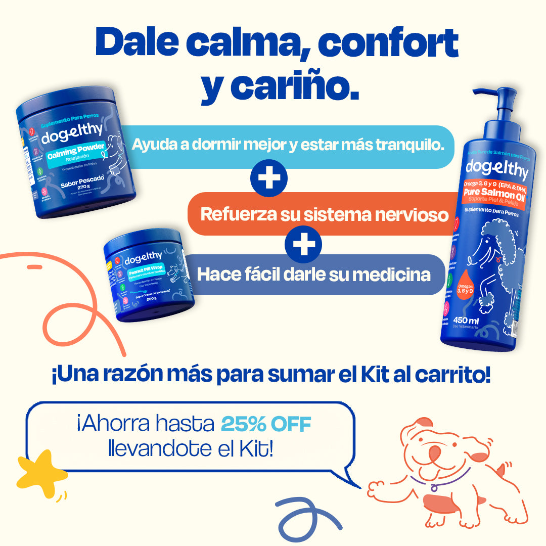 Kit Relajante para Perros (Sabor=Pescado)
