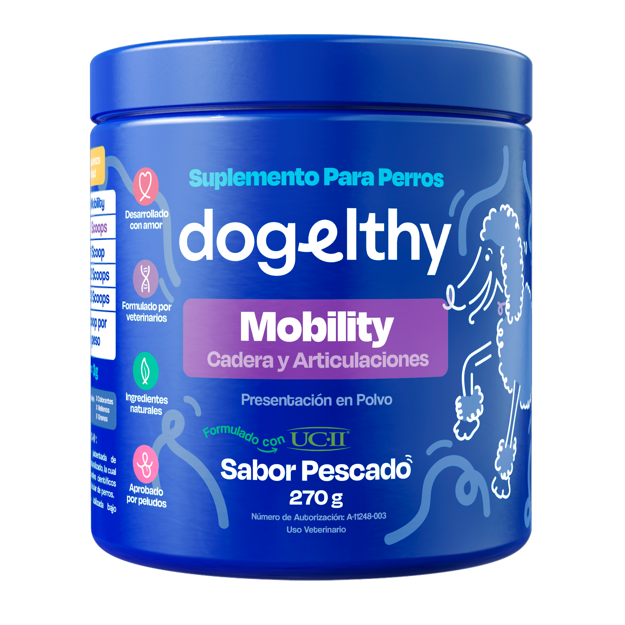 Suplemento para Articulaciones de Perros (Sabor=Pescado)