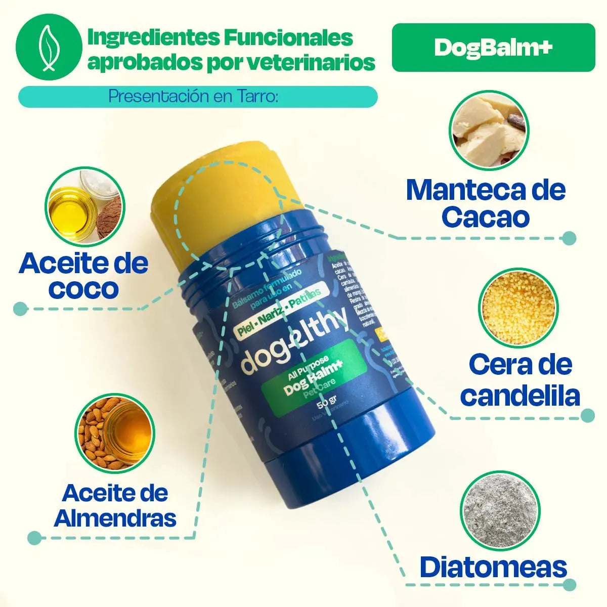 Bálsamo para Nariz de Perro - Dog Balm - Dogelthy