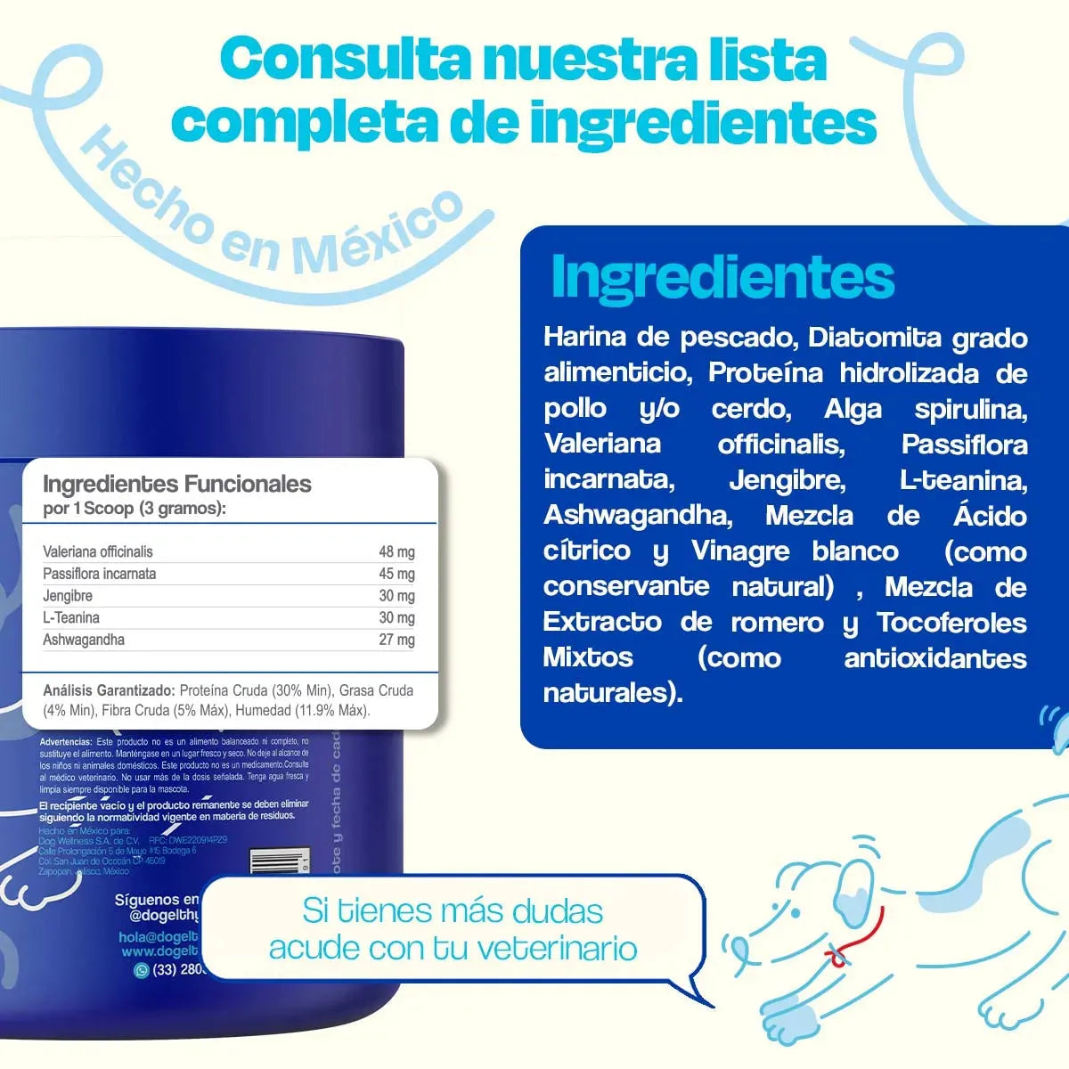 Calmante para Perros - Calming Powder - Dogelthy