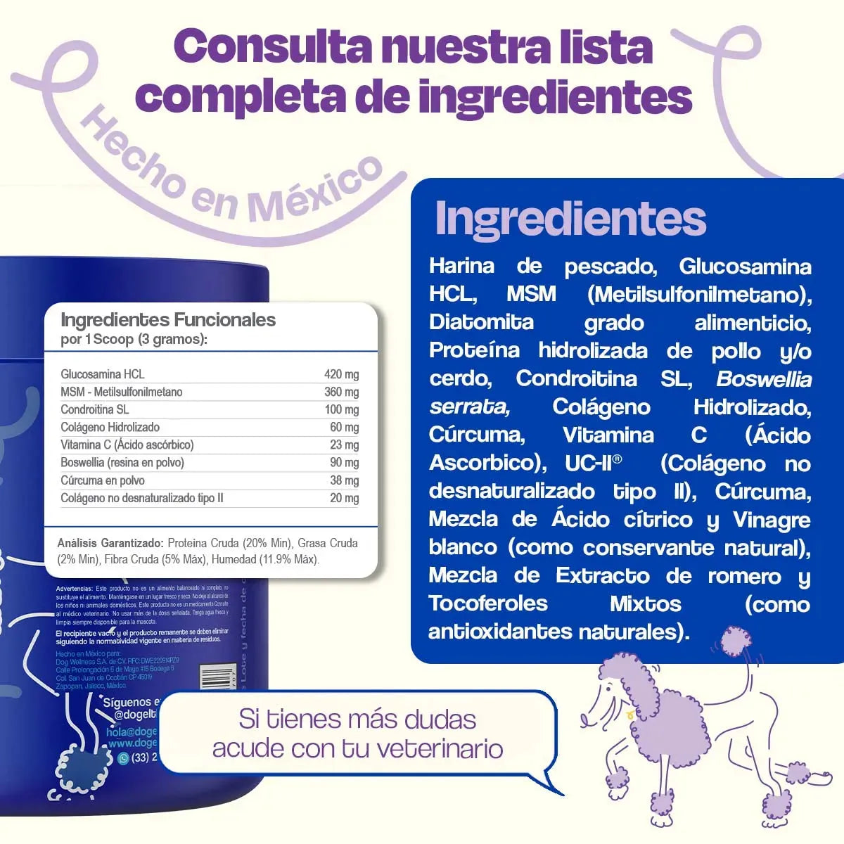 Suplemento para Articulaciones de Perros - Mobility - Dogelthy
